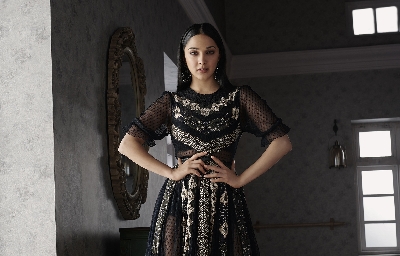 Kiara Advani for Label Ritu Kumar.