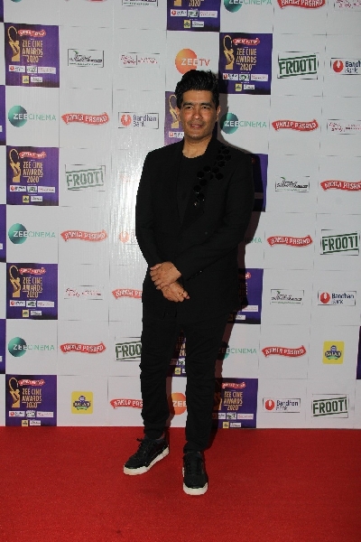 Fashion designer Manish Malhotra at the Zee Cine Awards 2020.