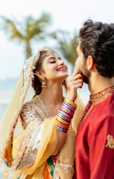 Sajal Ali and Ahad Raza Mir.