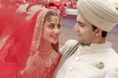 Sajal Ali and Ahad Raza Mir.