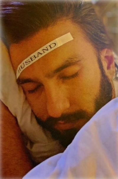 Deepika shares sleeping photo of 