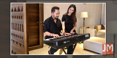 Mika Singh records song with next-door neighbour Chahatt Khanna