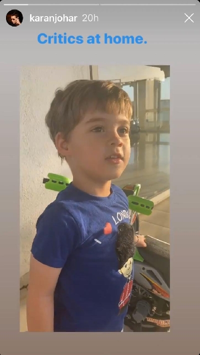 KJo's son Yash finds his movies 'boring'.