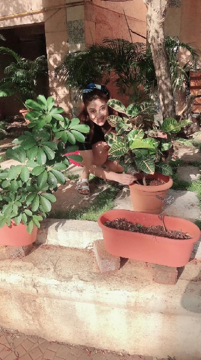 Lockdown diaries: Payal Ghosh learns gardening.