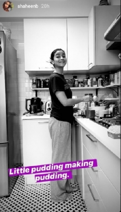 Lockdown diaries: Alia Bhatt the baker dishes out a cute kitchen pic.