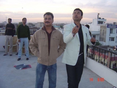 Irrfan with his best friend Haidar Ali Zaidi.