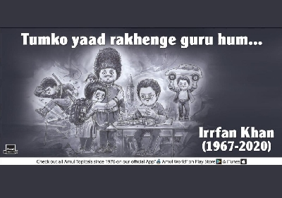 Rishi Kapoor, Irrfan Khan now have Amul ad tributes.