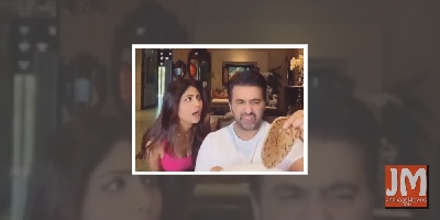 Shilpa shares funny 'food for thought' with hubby Raj