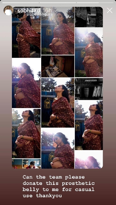 Sobhita Dhulipala wants 'prosthetic belly' for 'casual use'.