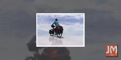 Guess where Big B wants to go on his bicycle!