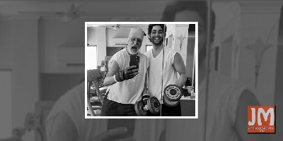 Big B sweats it out with grandson Agastya Nanda