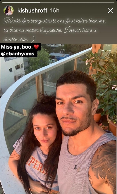 Krishna Shroff is missing her 'boo' Eban Hyams.