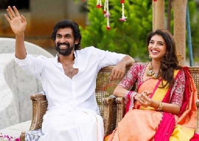 Rana Daggubati and Miheeka Bajaj have Roka ceremony.