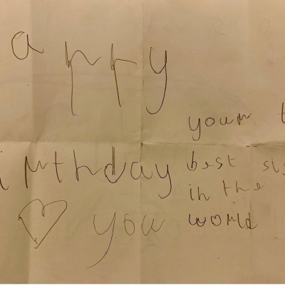Suhana Khan gets cute birthday card from kid brother AbRam. Suhana Khan gets cute birthday card from kid brother AbRam.