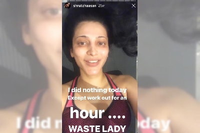 Shruti Haasan calls herself 'waste lady'.