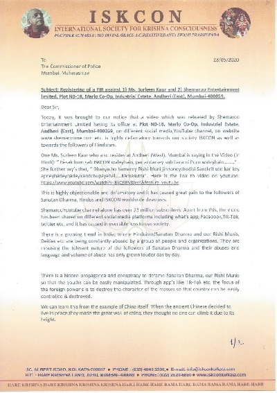 Comedian Surleen Kaur in soup over derogatory quips against ISKON, Hinduism.