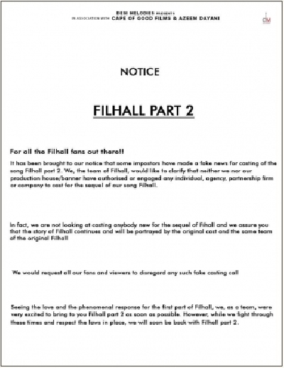 Akshay Kumar warns against fake casting for the song 