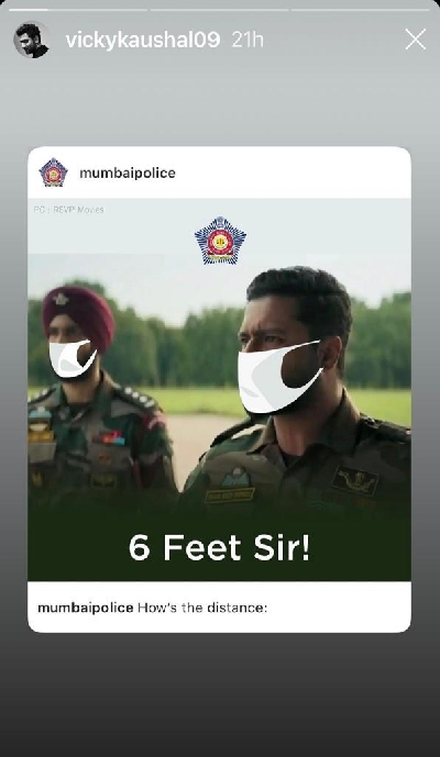 Vicky Kaushal's line 'How's the josh' gets quirky spin, Mumbai Police style.