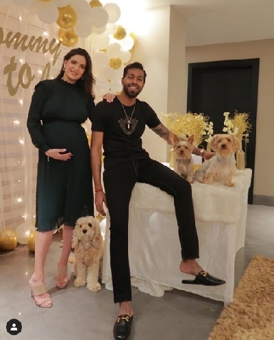 Natasa Stankovic shares glimpse from baby shower with Hardik Pandya.