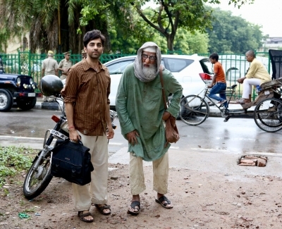Amitabh Bachchan and Ayushmann Khurrana starrer "Gulabo Sitabo" is set to release on February 20, next year. The makers of the film shared the first look of the movie and it shows Big B in an unrecognisable grumpy old man avatar while Ayushmann sports a de-glam look. Amitabh Bachchan and Ayushmann Khurrana starrer "Gulabo Sitabo" is set to release on February 20, next year. The makers of the film shared the first look of the movie and it shows Big B in an unrecognisable grumpy old man avatar while Ayushmann sports a de-glam look.