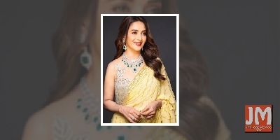 Madhuri Dixit collaborates with Prajakta Koli