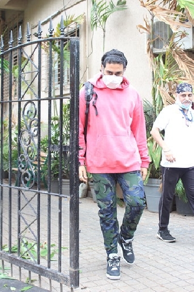 Mumbai: Actor Abhishek Bachchan seen at a dubbing studio in Mumbai's Juhu on July 1, 2020. (Photo: IANS)