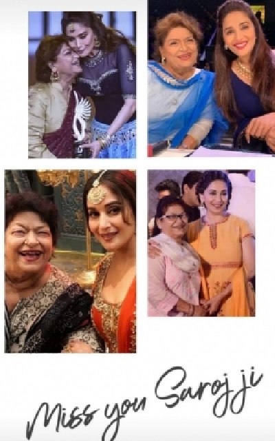 Madhuri Dixit on Saroj Khan Madhuri Dixit on Saroj Khan