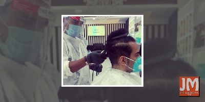 Sudhanshu Pandey goes for a hair trim