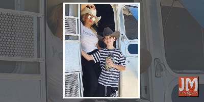 Christina Aguilera 'escaped into nature' with son