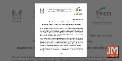 Exhibitors disappointed as cinema shutdown continues in Unlock 3.0