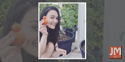 Preity Zinta a bit giddy looking at her kitchen garden