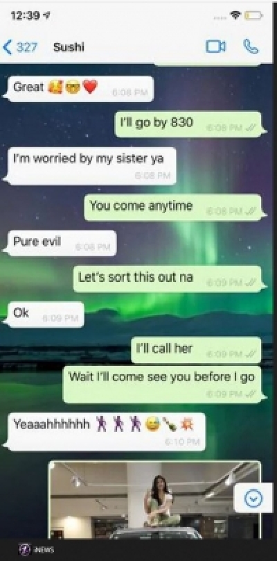 Rhea shares screenshots of chats with Sushant Singh Rajput.