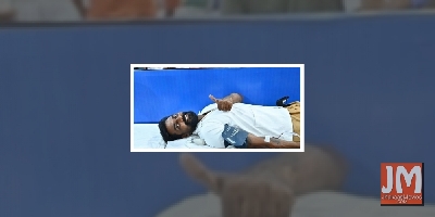 Remo Dsouza donates blood at Lalbaugcha Raja Ganpati Utsav