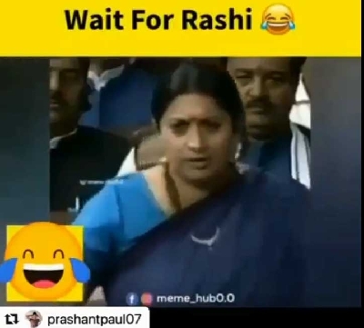 Smriti Irani posts 'Rasode mein kaun tha' spoof, the joke's on Rahul.
