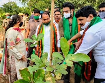Prabhas adopts 1650 acres of Kazipally Reserve Forest Prabhas adopts 1650 acres of Kazipally Reserve Forest