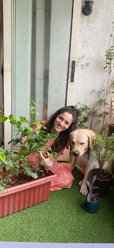 Ankita Lokhande fulfils Sushant's dream by planting saplings
