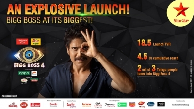 Nagarjuna-hosted Bigg Boss Telugu 4 sets record in premiere episode. Nagarjuna-hosted Bigg Boss Telugu 4 sets record in premiere episode.