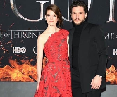 Rose Leslie and Kit Harington.