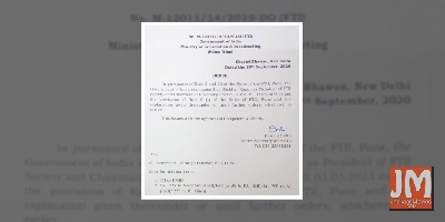 Shekhar Kapur is President of FTII Society, Chairman of its governing council