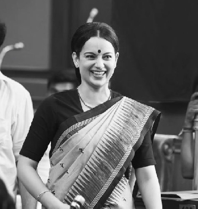 Kangana Ranaut completes latest schedule of 'Thalaivi'.