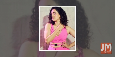 Sanya Malhotra strikes a cool pose in hot pink