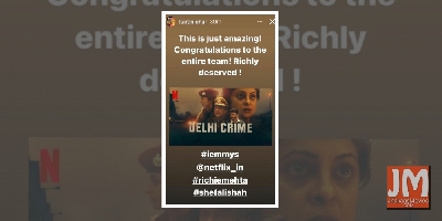 Bollywood congratulates team 'Delhi Crime' on International Emmy win