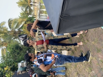 Warina Hussain spotted shooting new film in Goa Warina Hussain spotted shooting new film in Goa