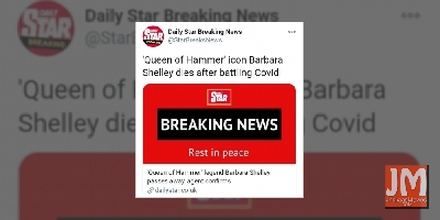 Hollywood's 'Queen of Hammer' Barbara Shelley dies at 88