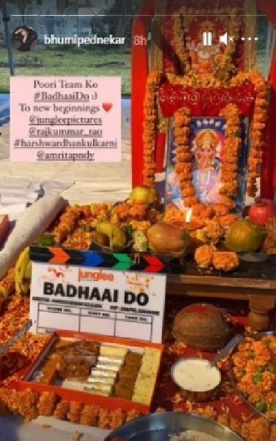 Bhumi Pednekar starts shooting for Bhumi Pednekar starts shooting for