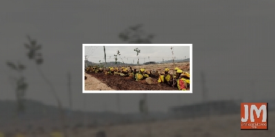 Ajay Devgn takes part in plantation programme in Hyderabad