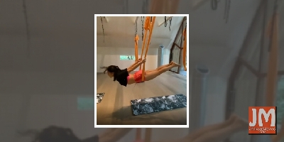 Sara Ali Khan aces aerial yoga