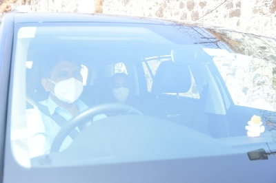 Mumbai:   Natasha Dalal & others leaving for marriage in Alibaug on Jan 22, 2021. (Photo: IANS)