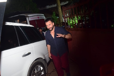 Mumbai: Saif Ali Khan Spotted After Shoot In Bandra on 24 jan 2021. (Photo: IANS)