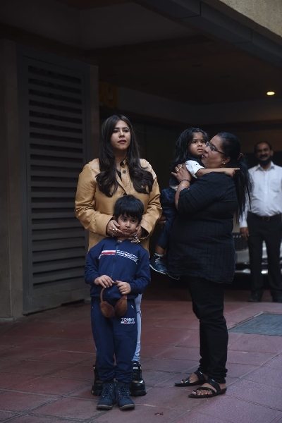 Mumbai:  Riteish Deshmukh, Genelia D'souza, Shabbir Ahluwalia , Neelam Kothari & OTHERS Spotted At Ekta Kapoor's Son Birthday Party.(Ians:photo)